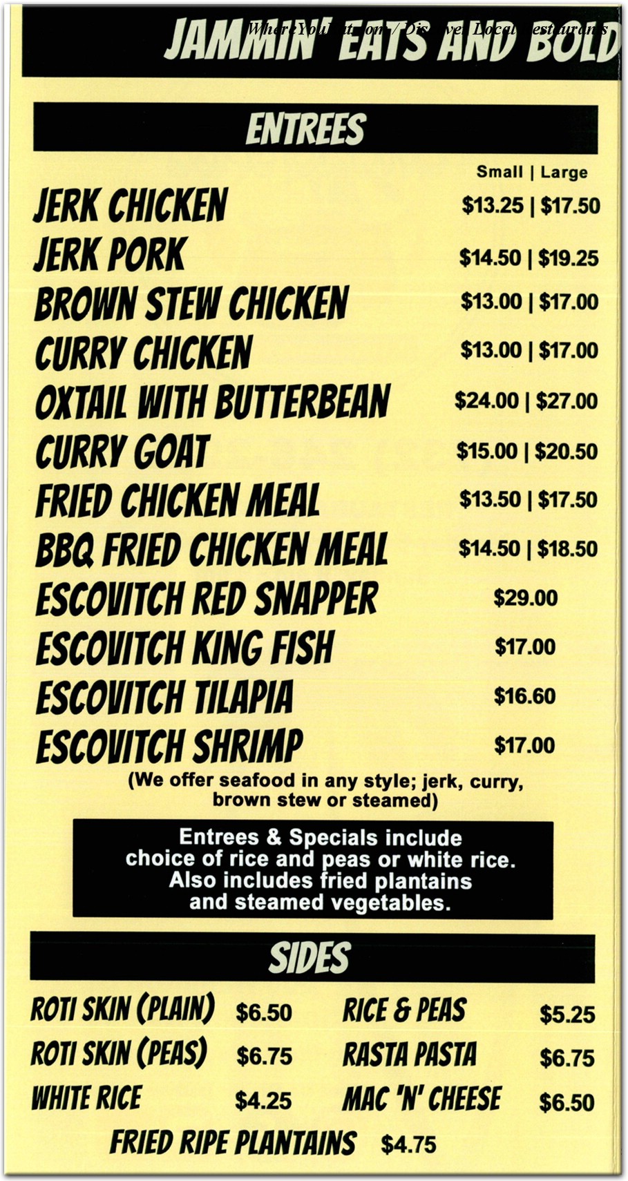 menu image