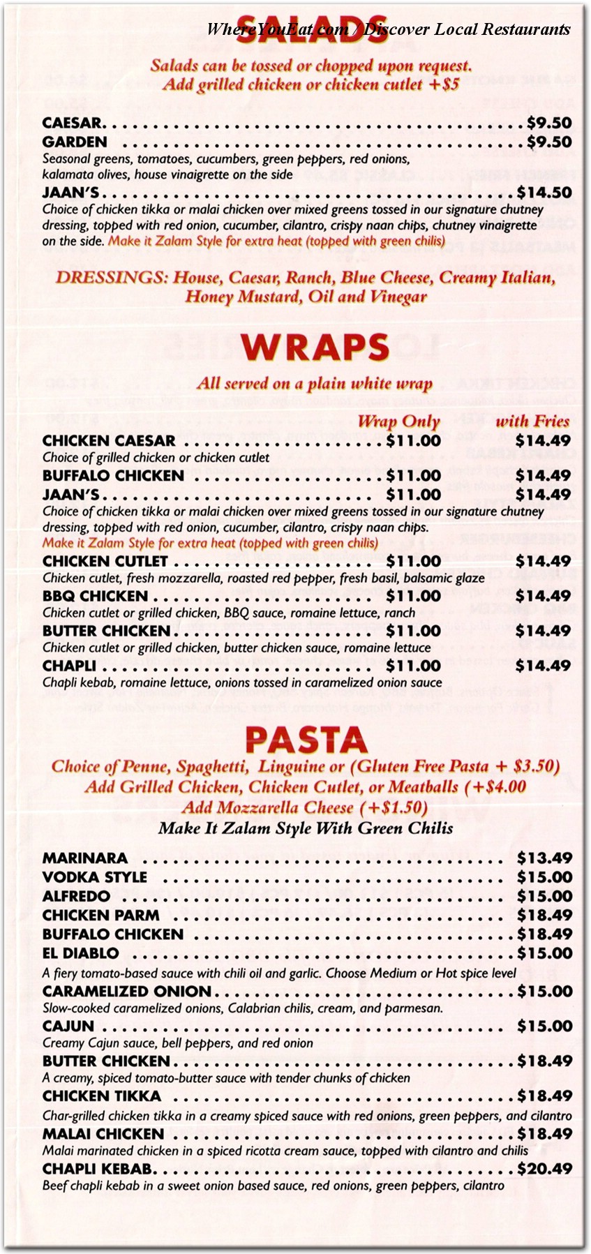 menu image