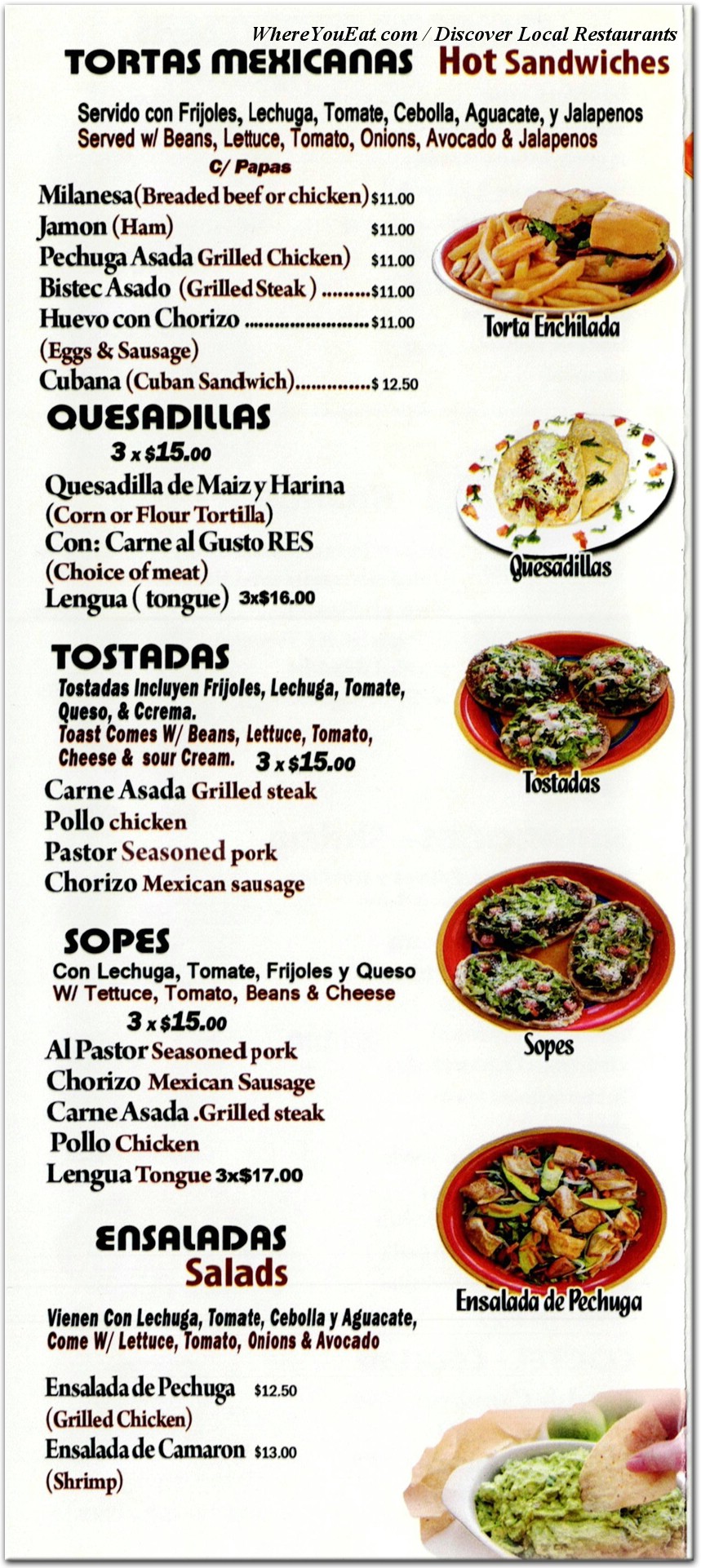 menu image
