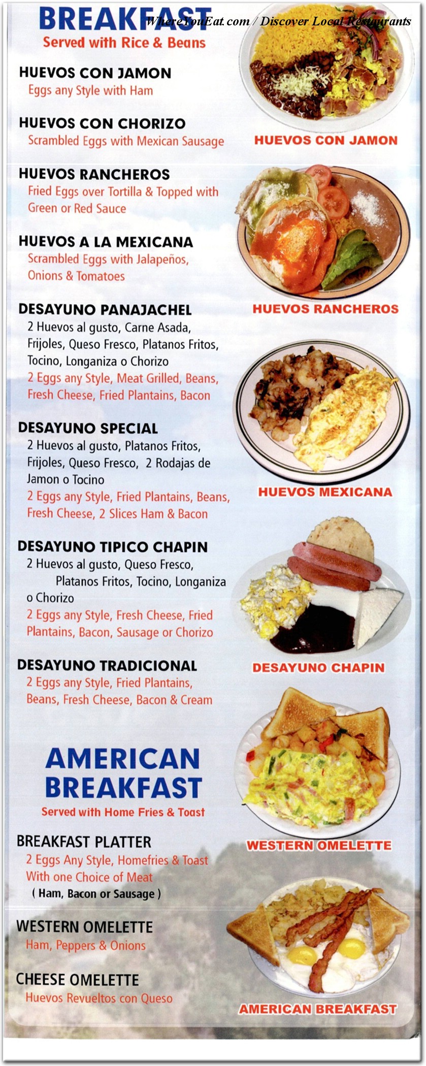 menu image