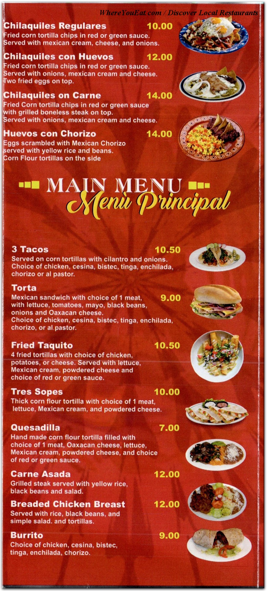 menu image