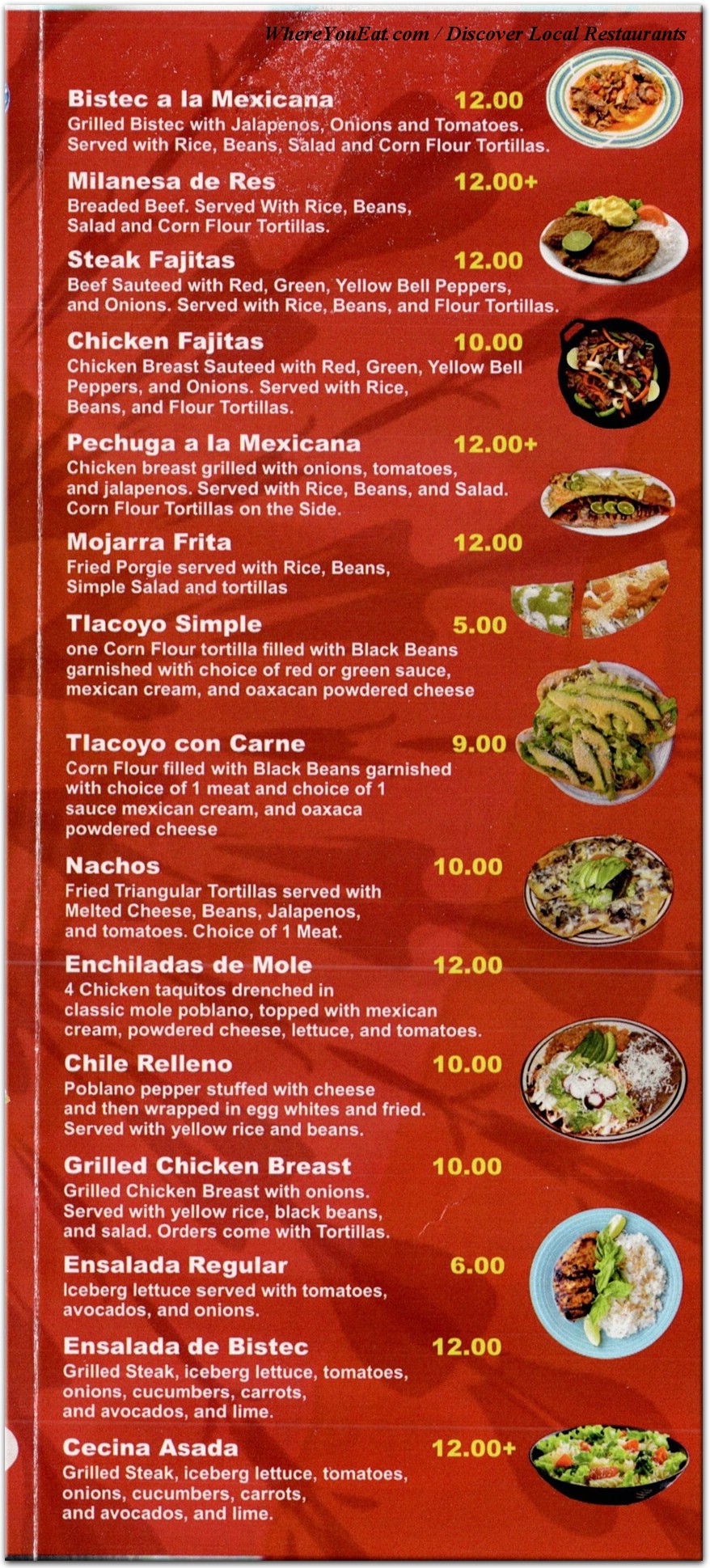 menu image