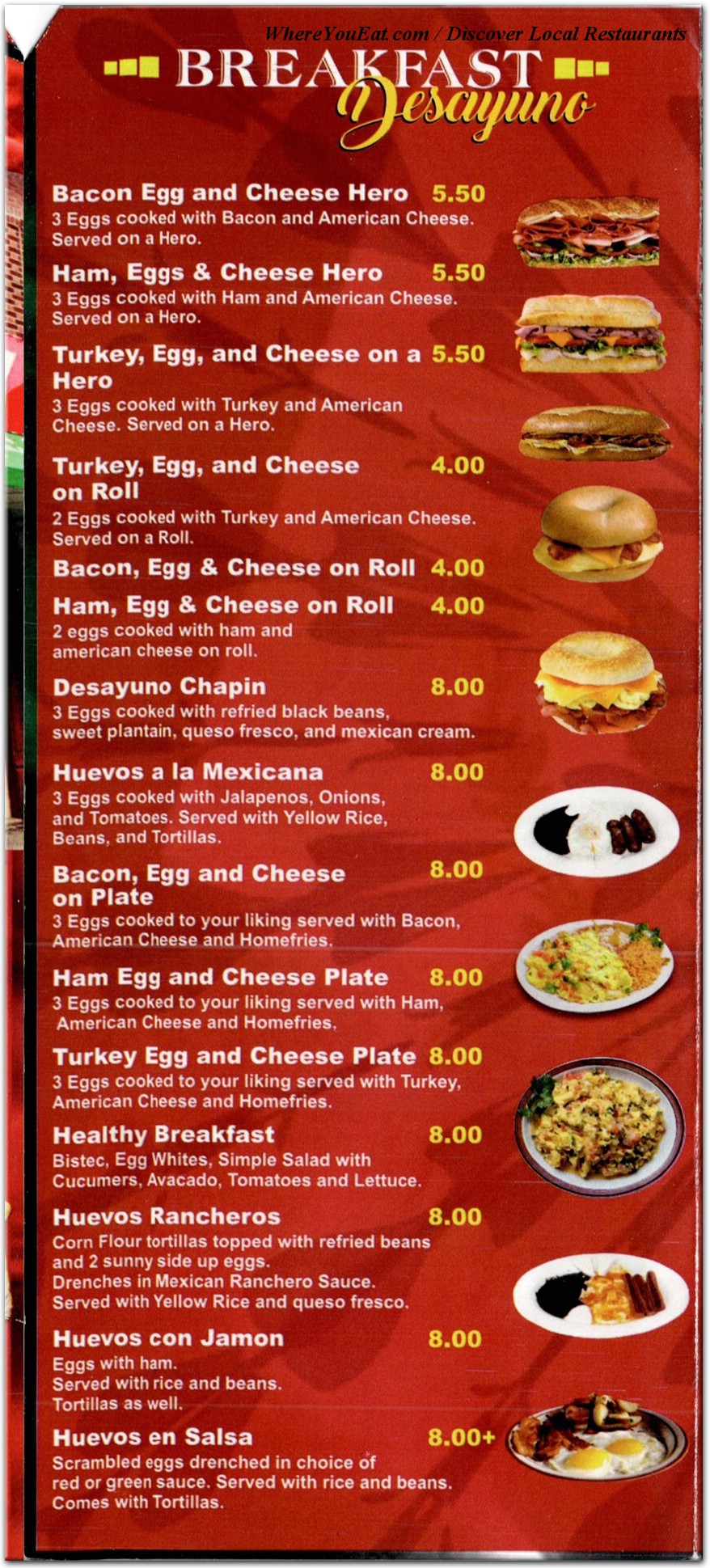 menu image