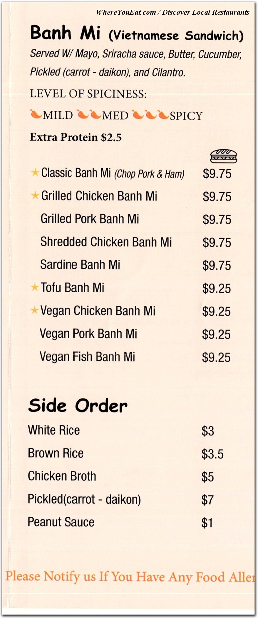 menu image