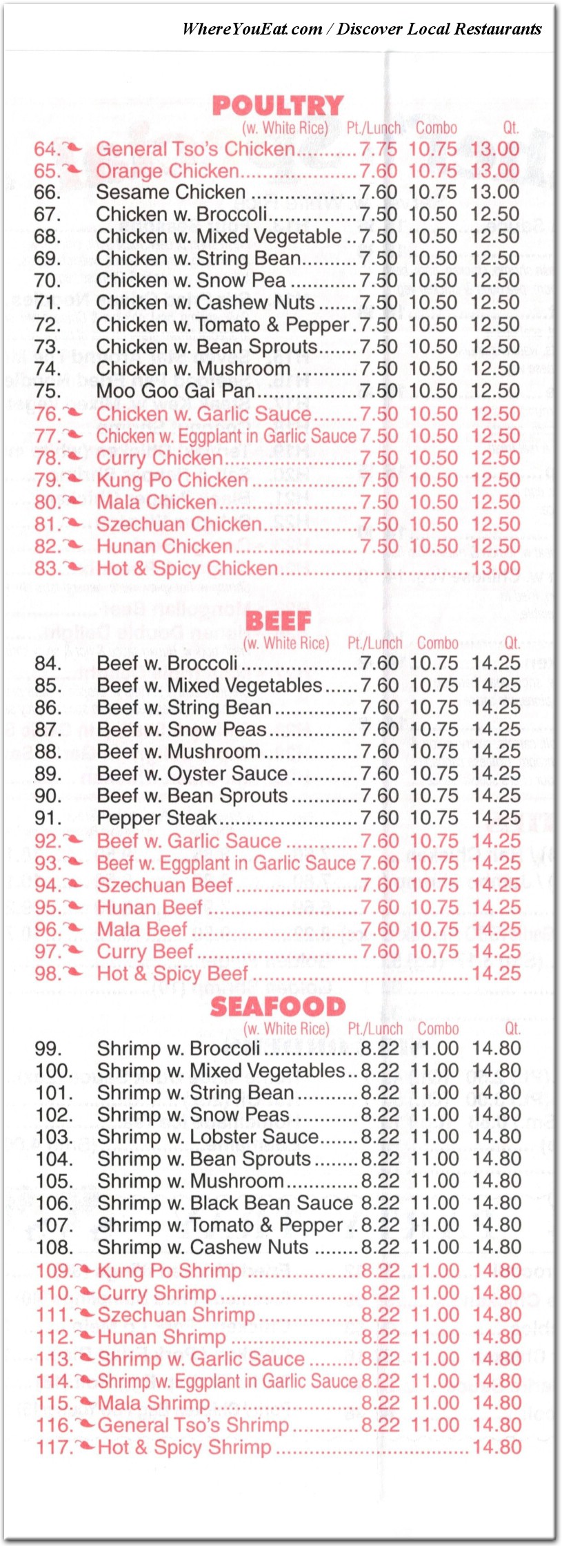 menu image