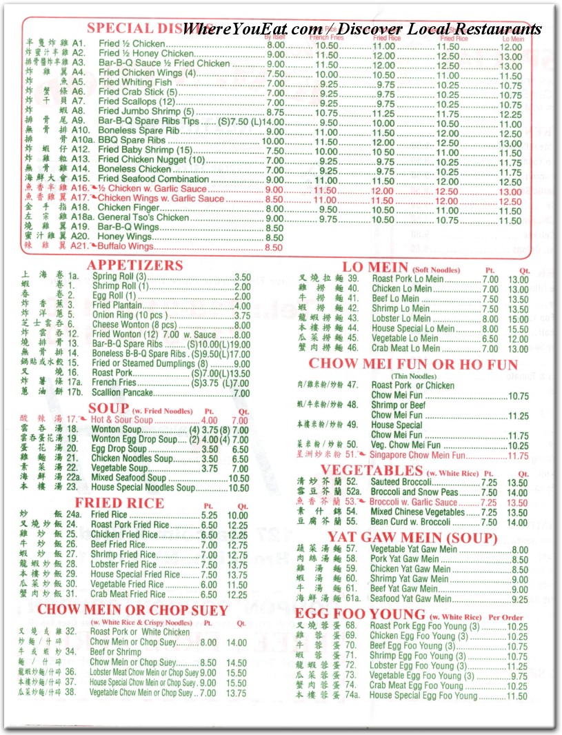 menu image