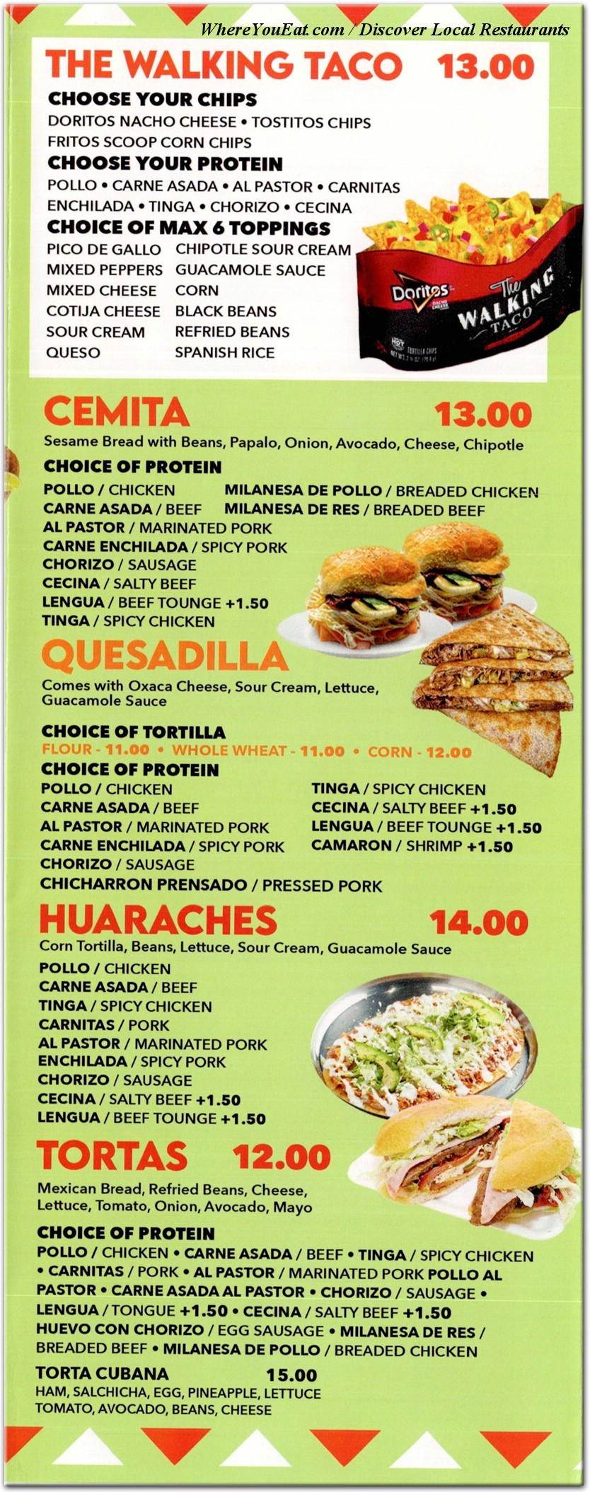 menu image
