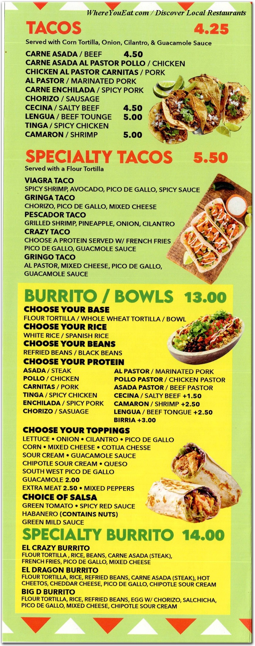 menu image