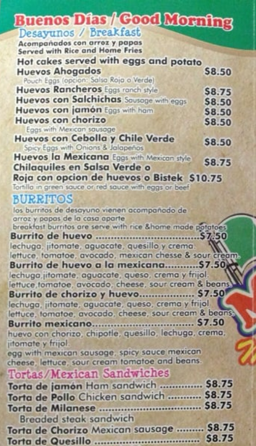 menu image