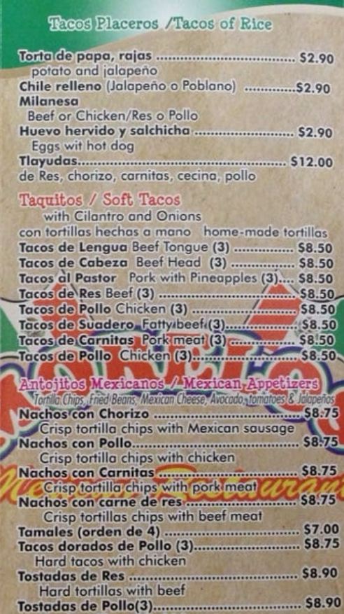 menu image
