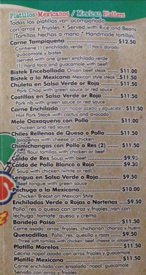 menu image