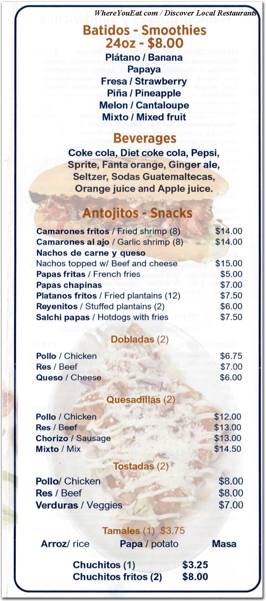 menu image