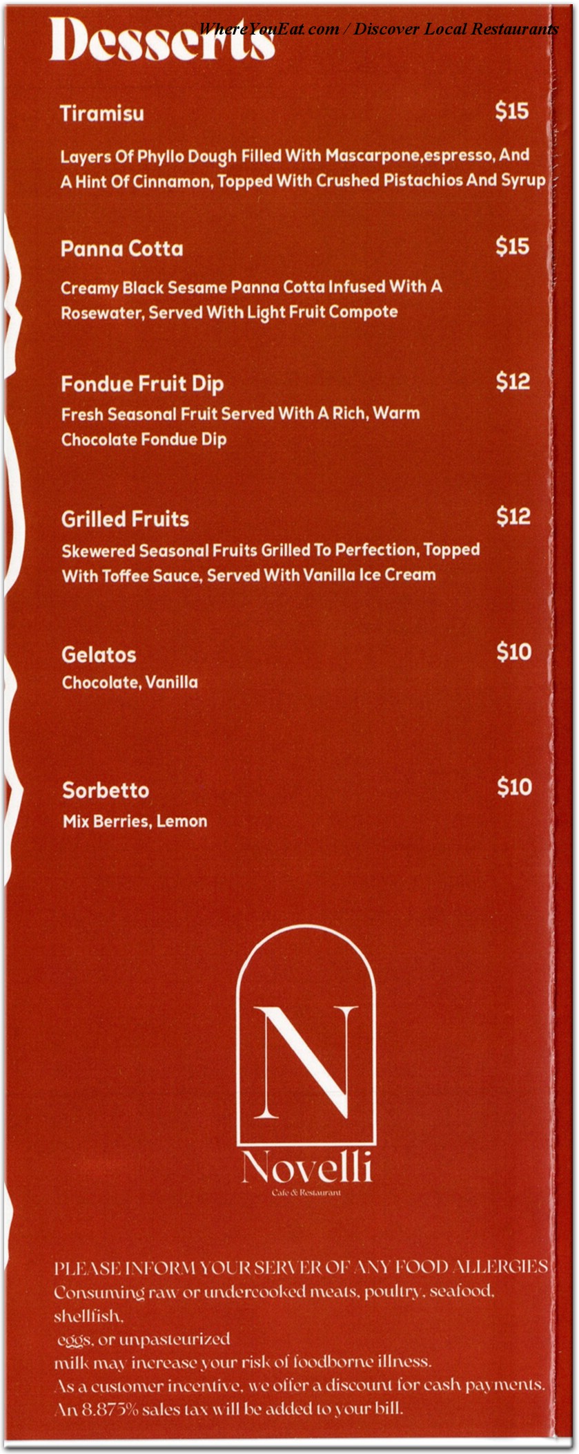 menu image