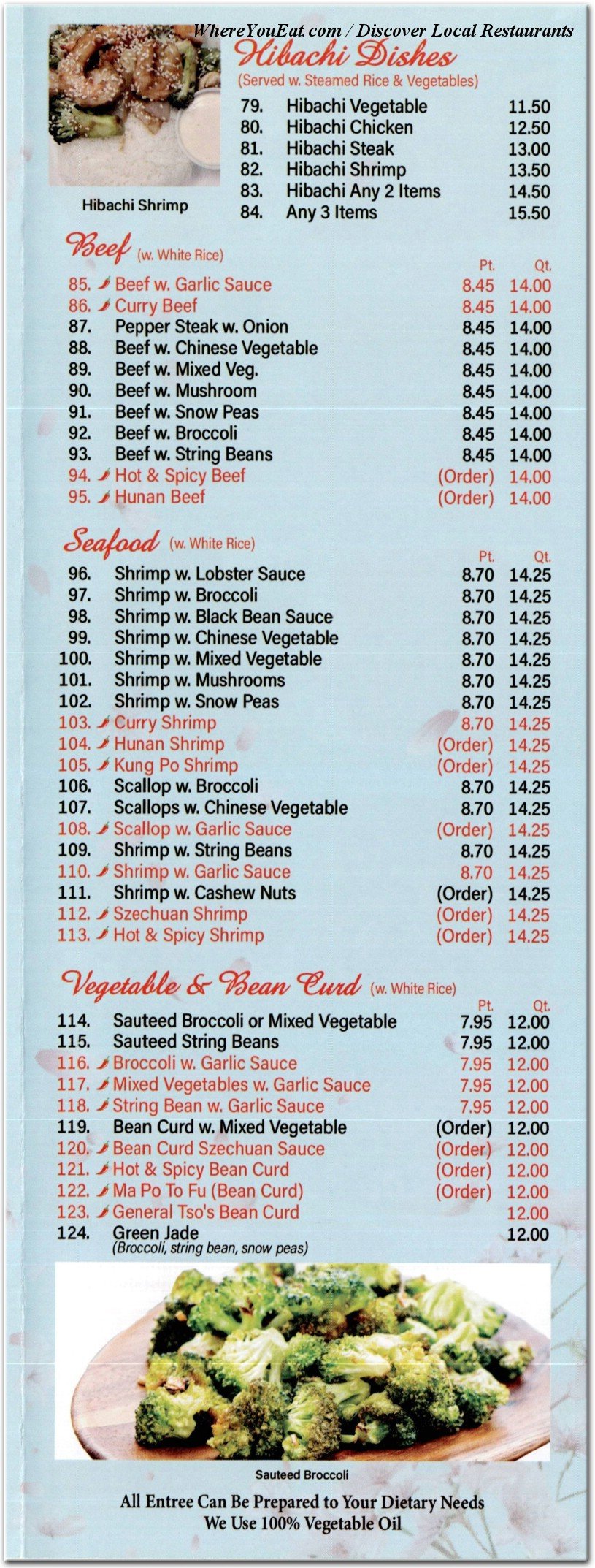 menu image