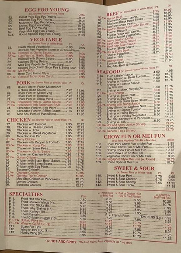menu image