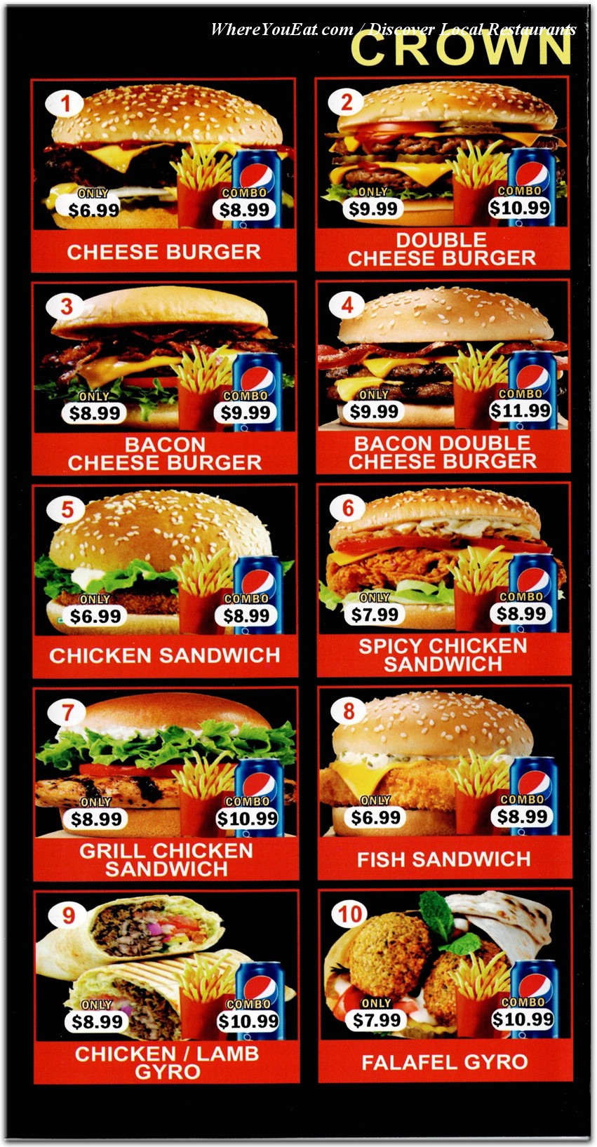 menu image