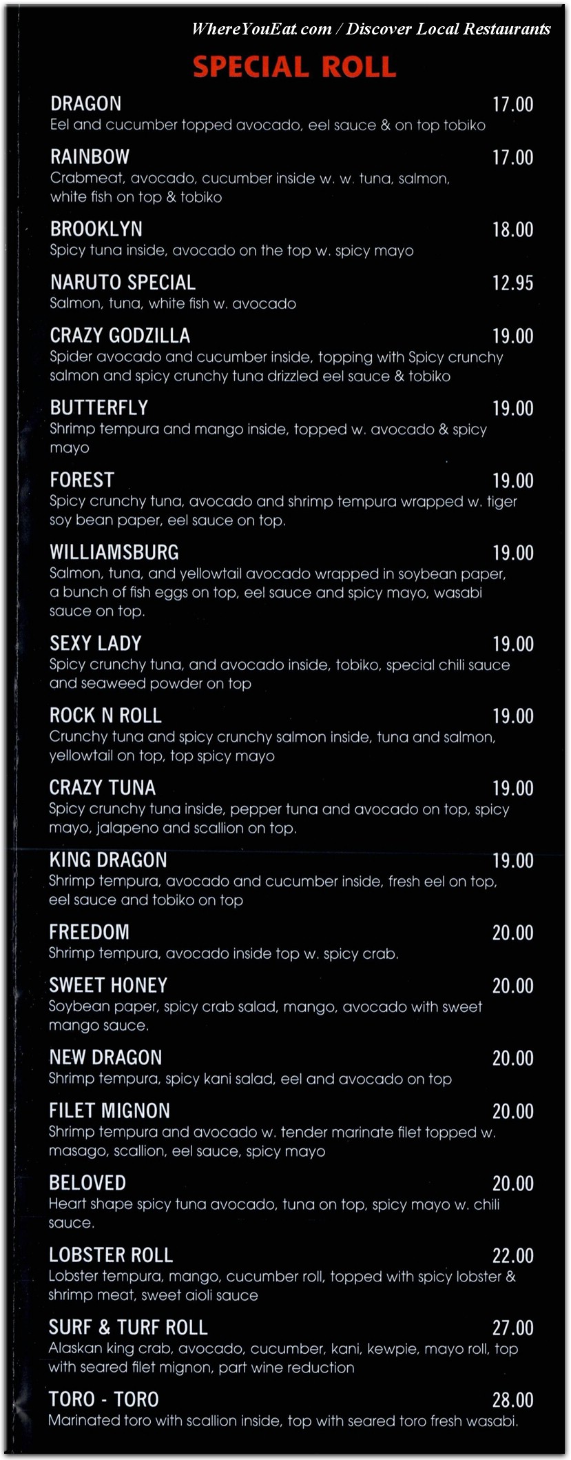 menu image