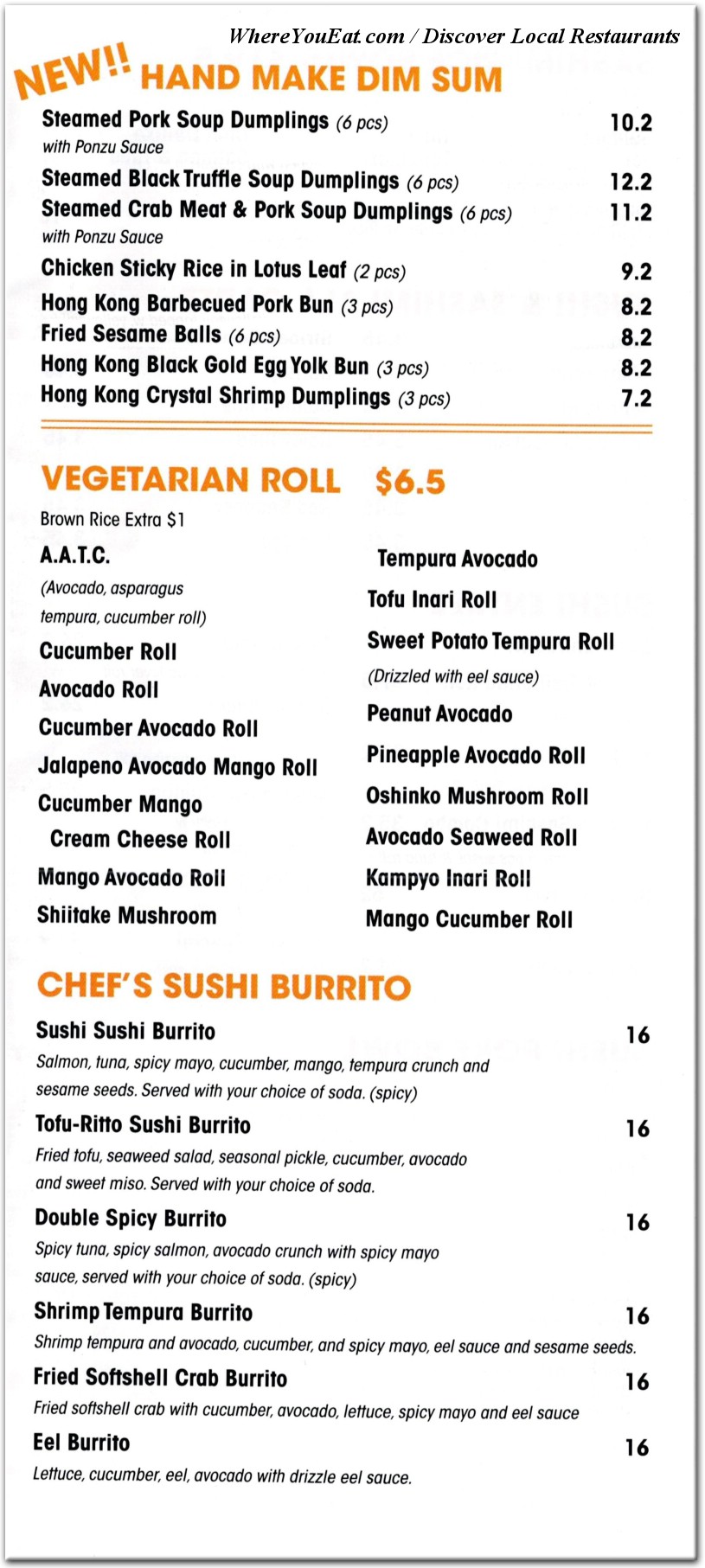 menu image