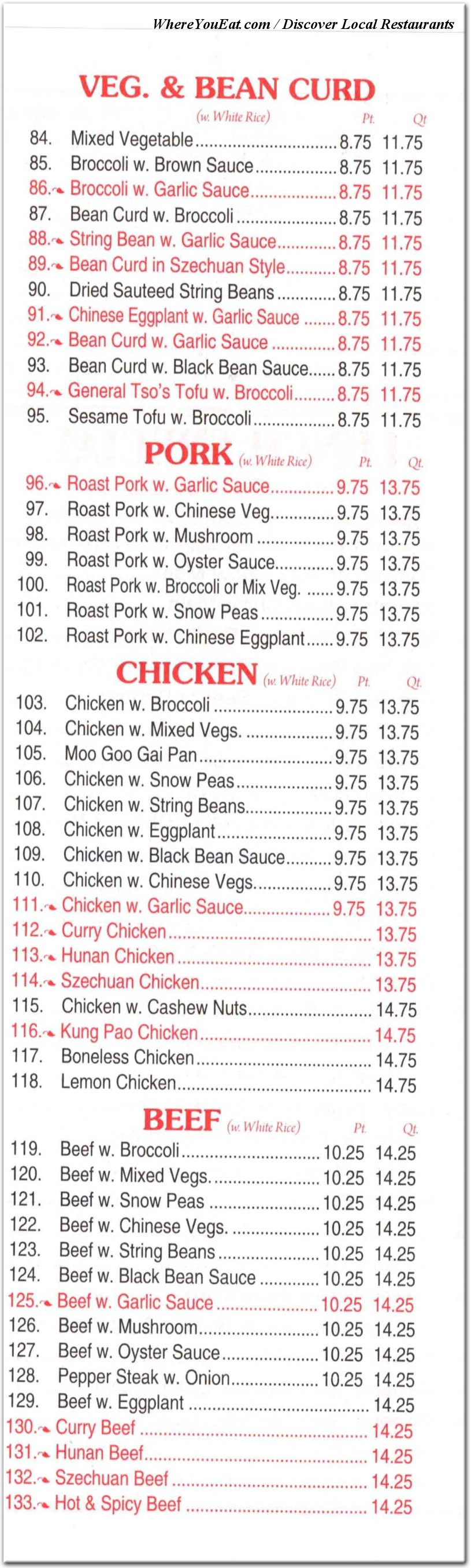 menu image