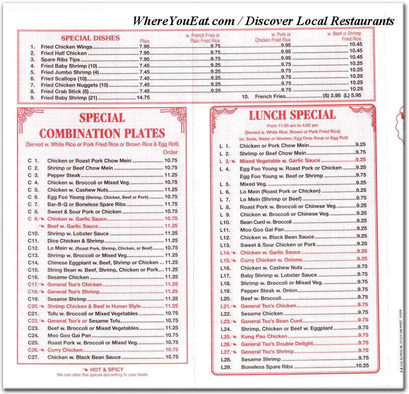 menu image