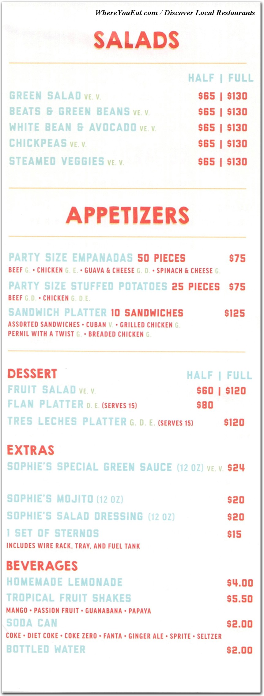 menu image