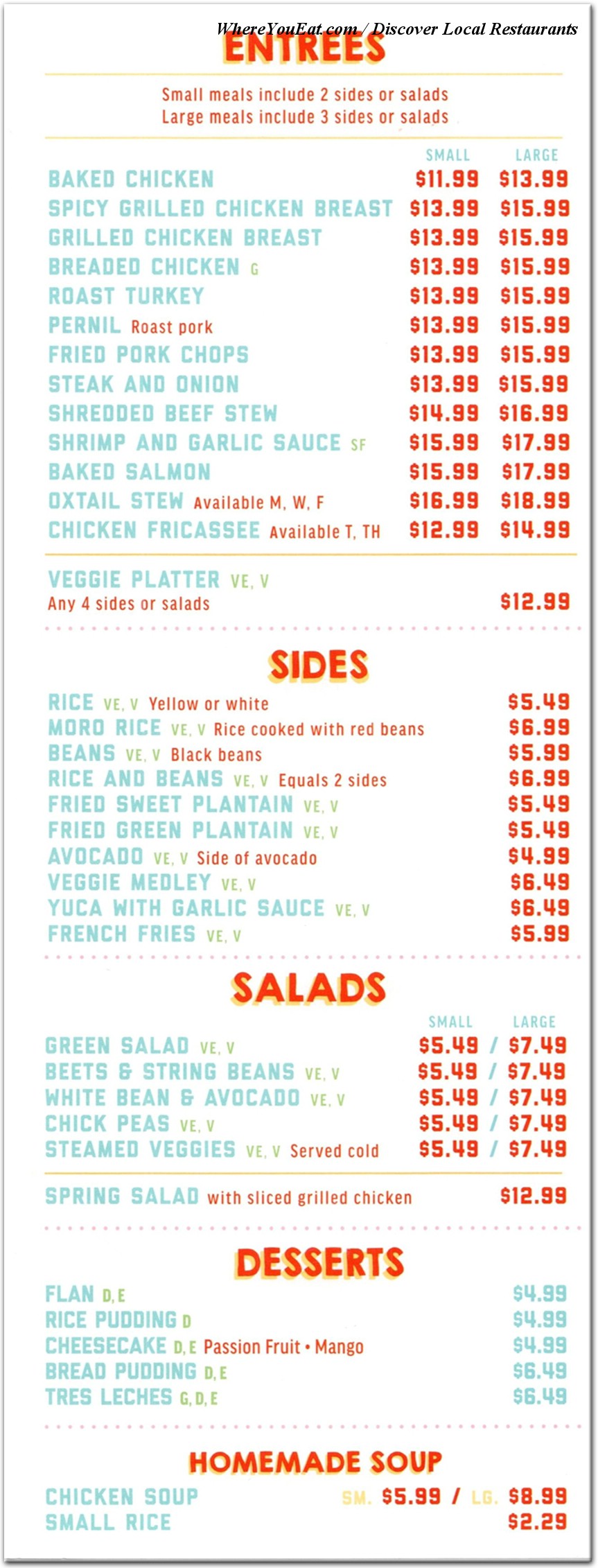 menu image