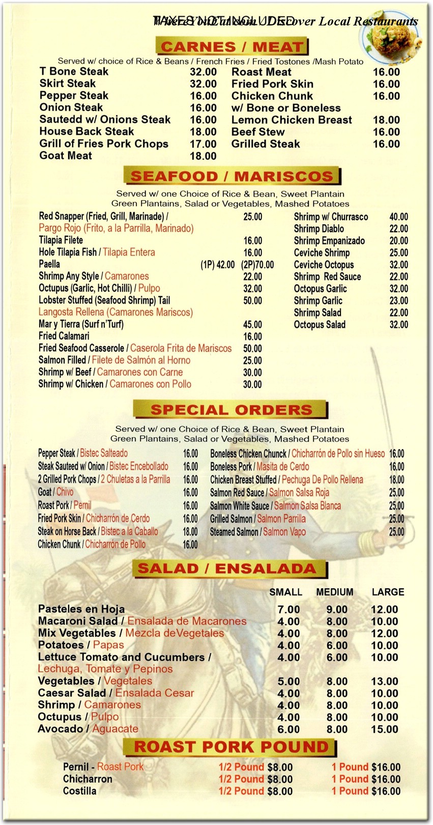 menu image