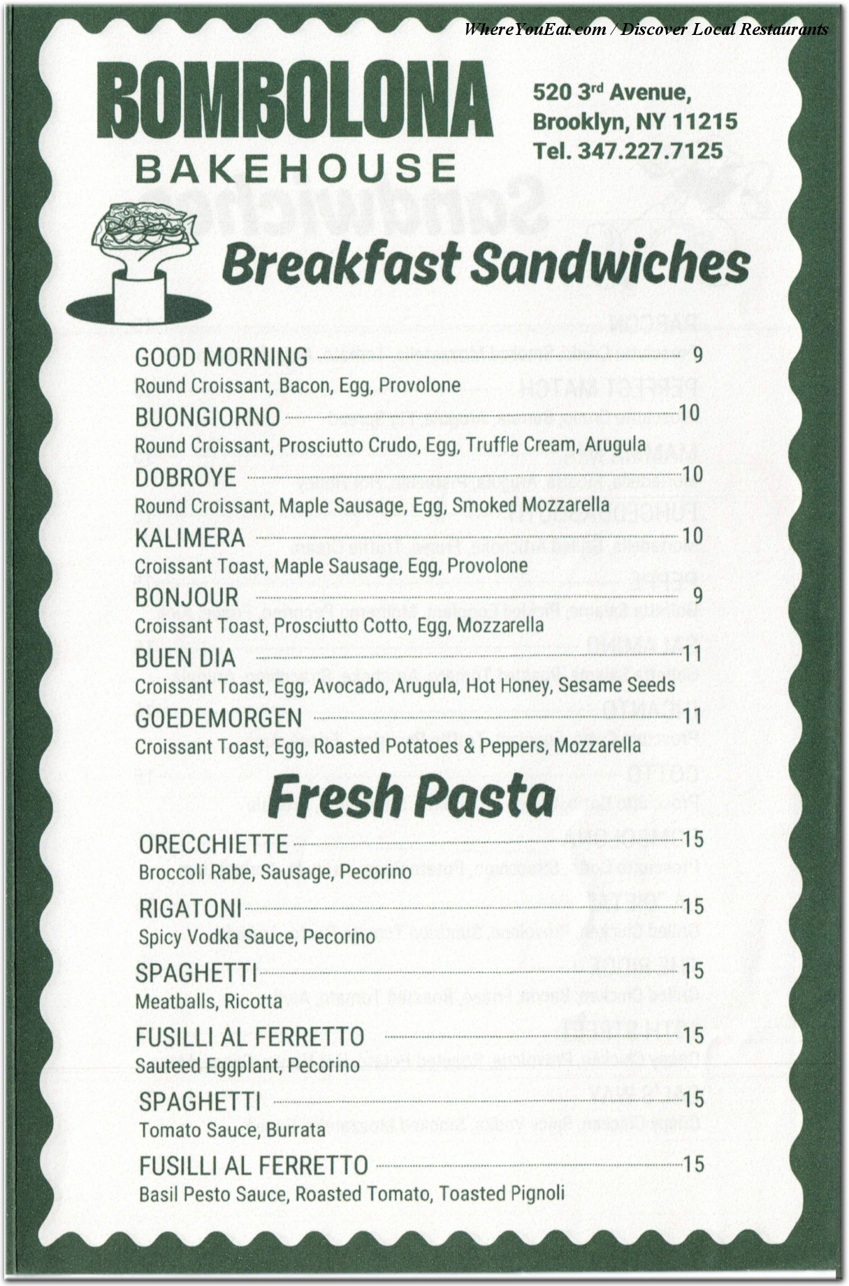 menu image