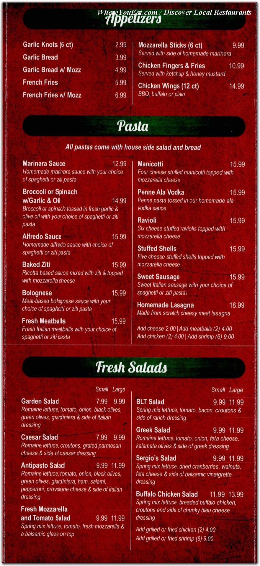 menu image