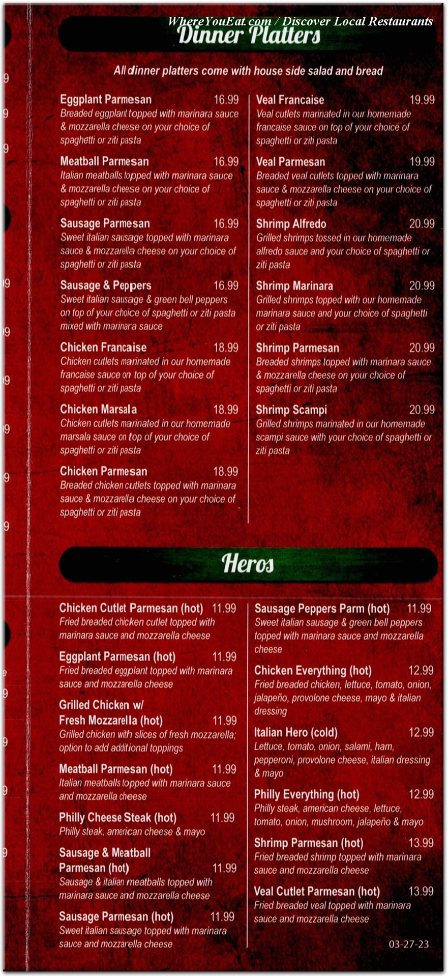 menu image