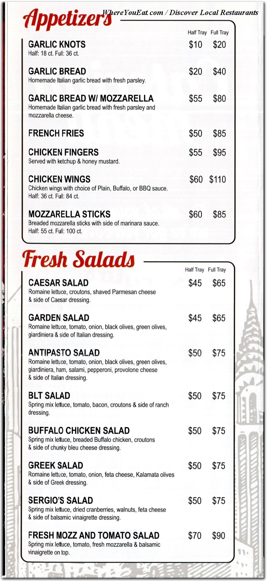 menu image