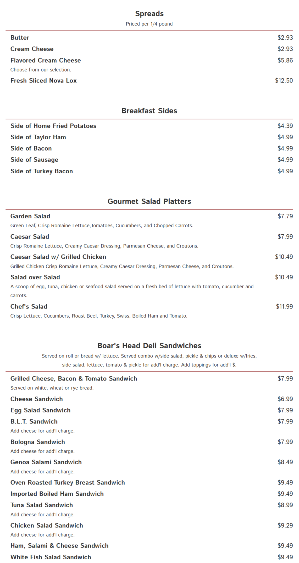 menu image