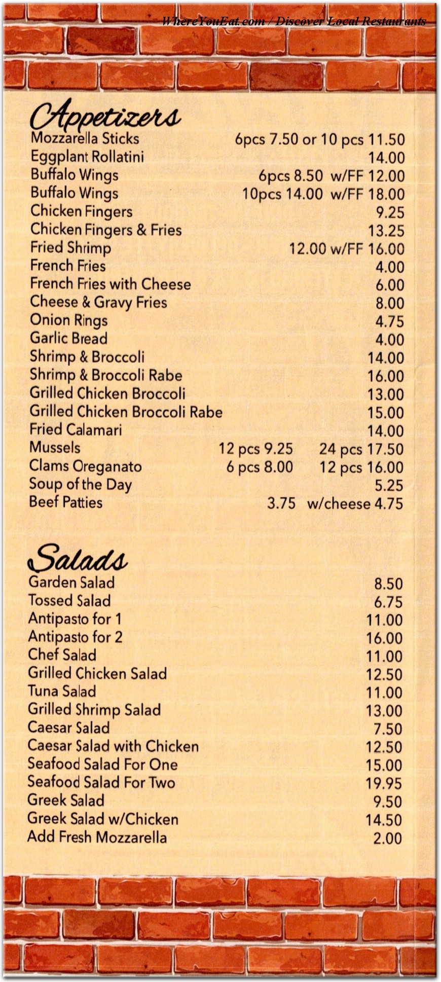 menu image