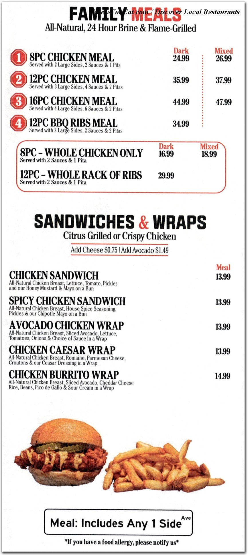 menu image