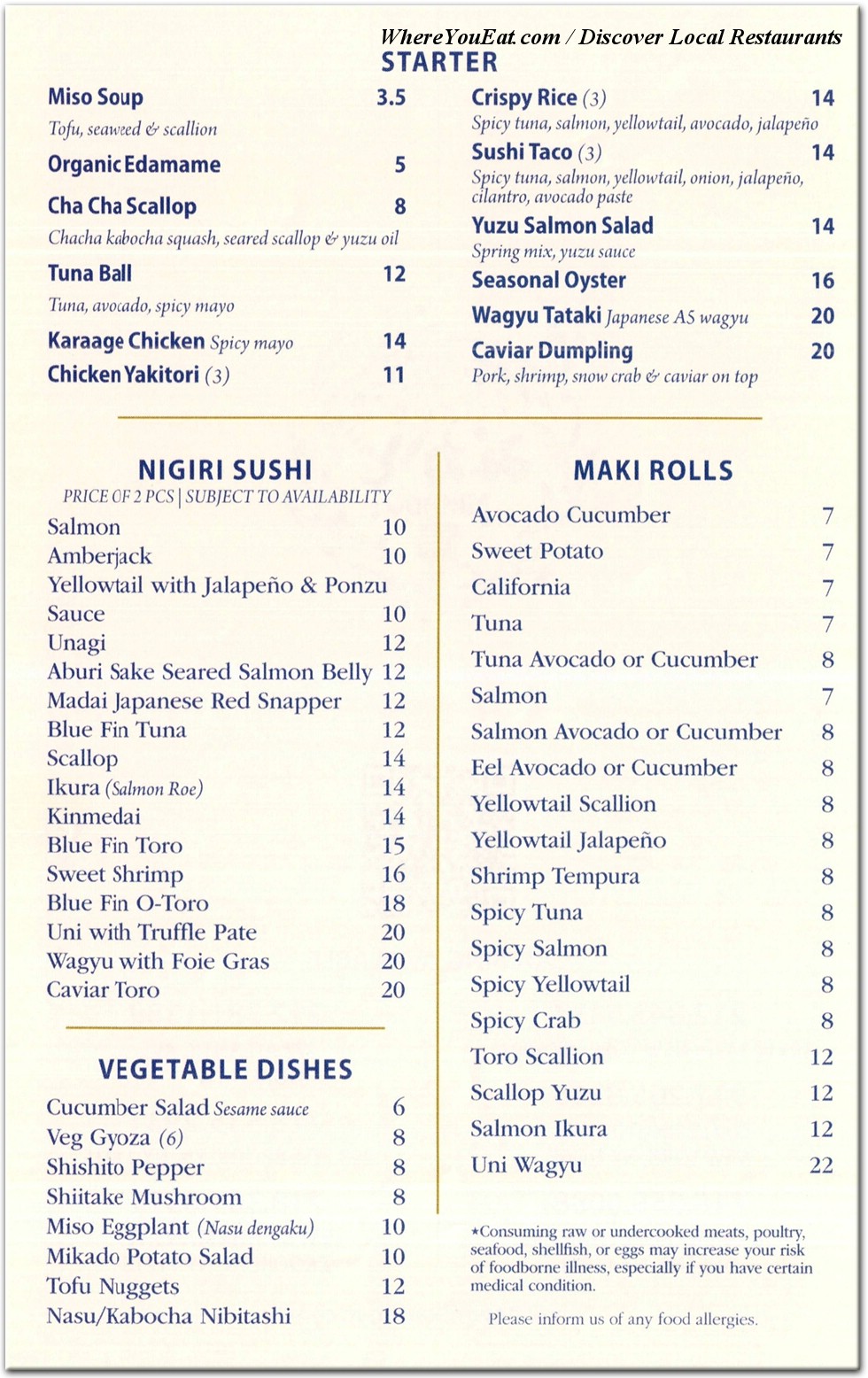 menu image