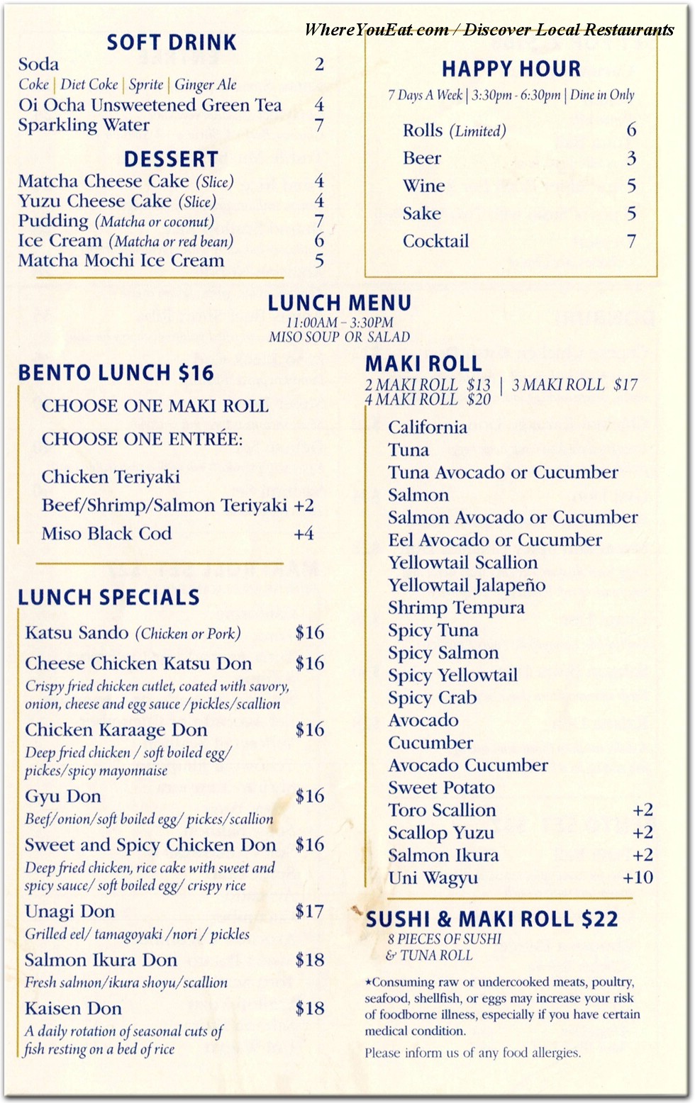 menu image