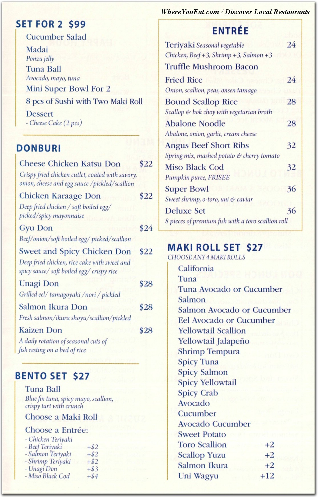 menu image