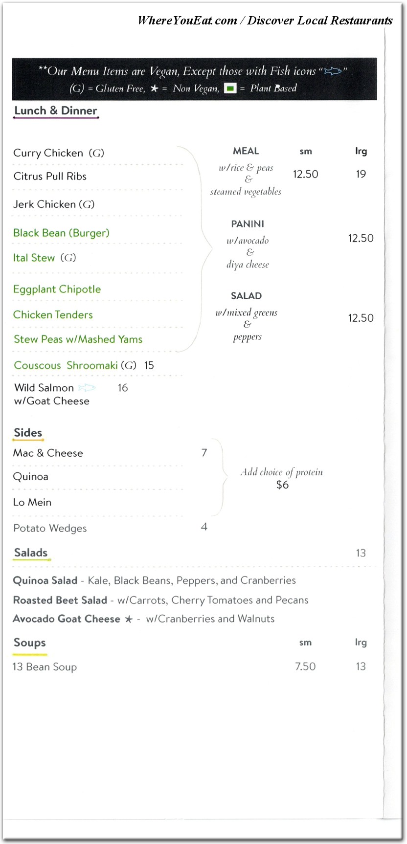 menu image