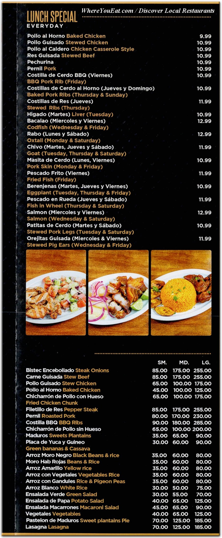 menu image