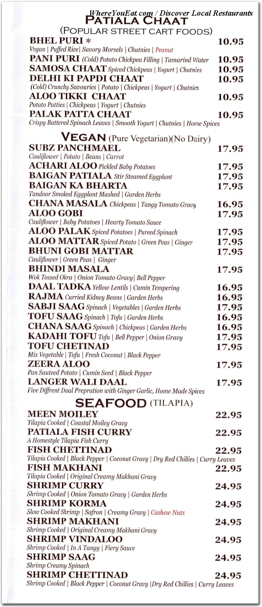 menu image