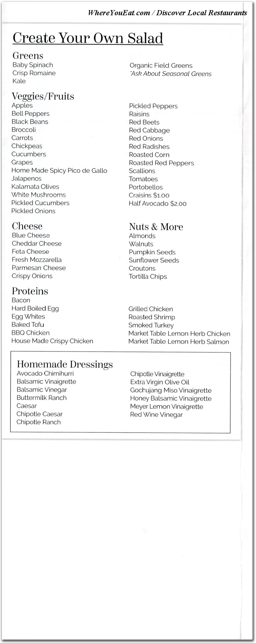 menu image