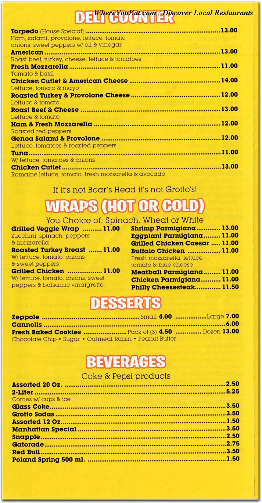 menu image