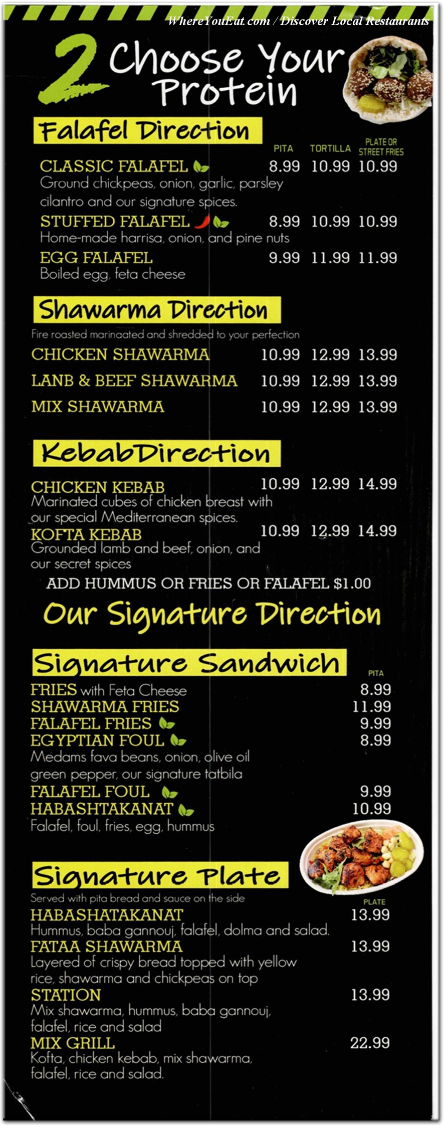 menu image
