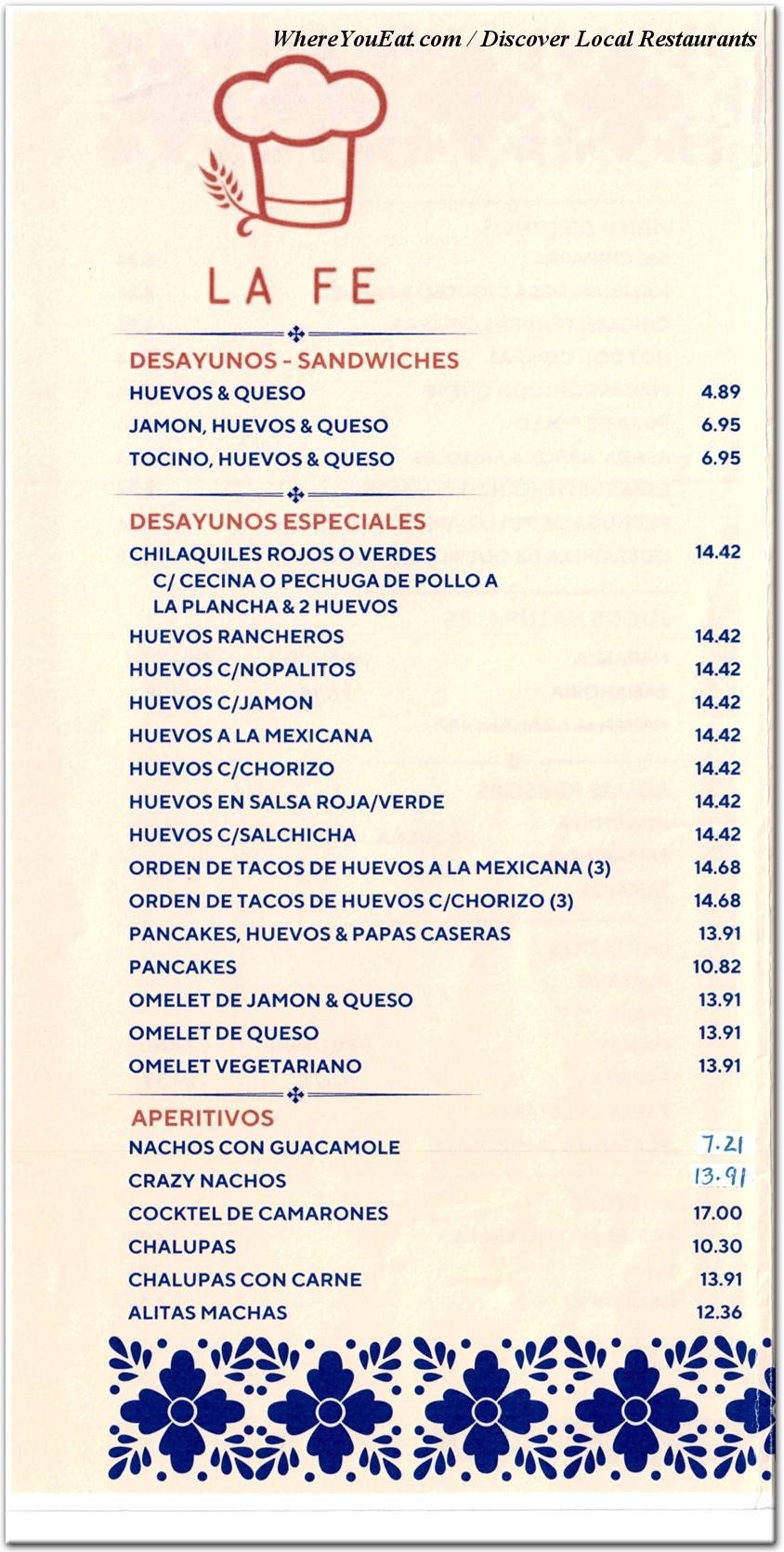 menu image