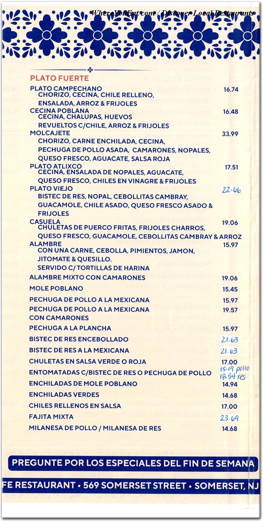 menu image