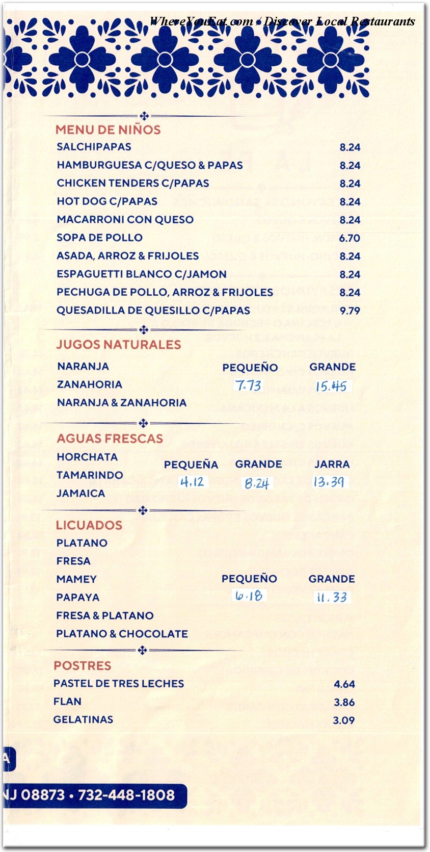 menu image