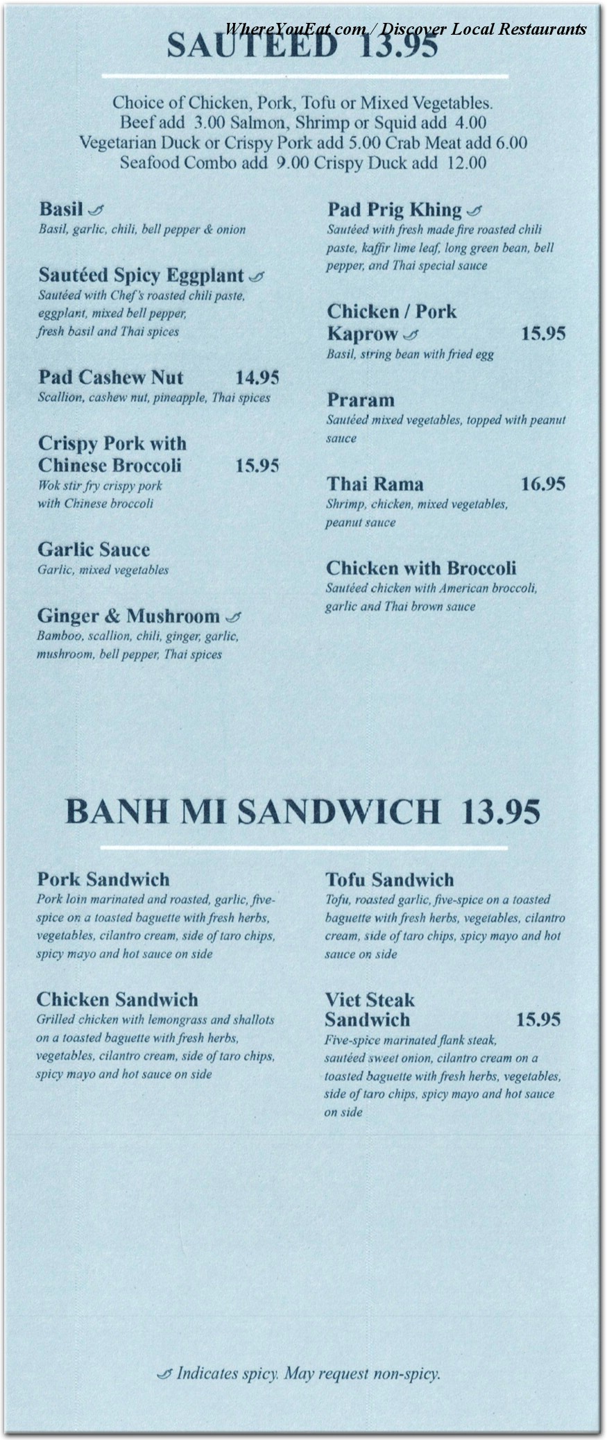 menu image