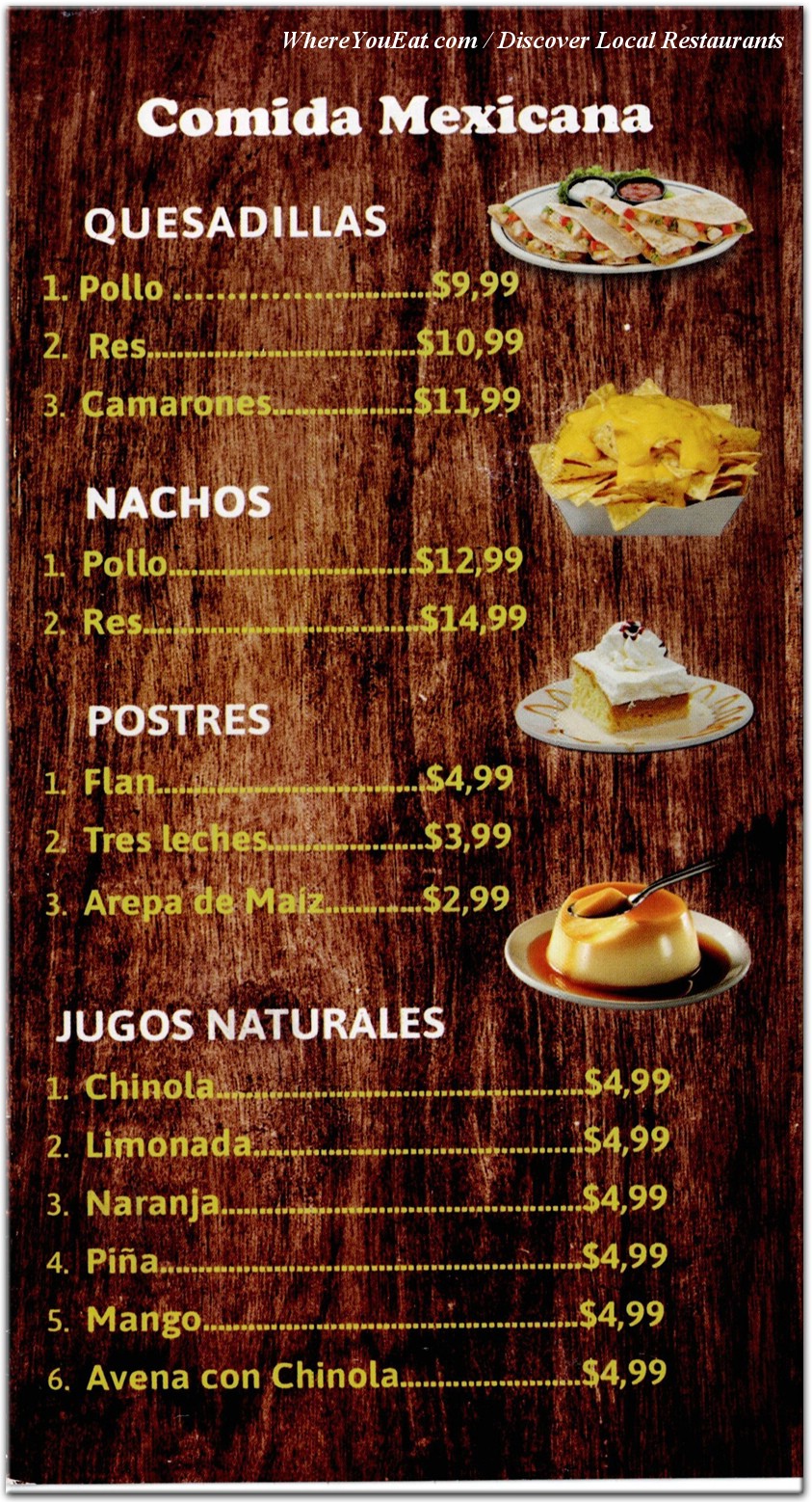 menu image