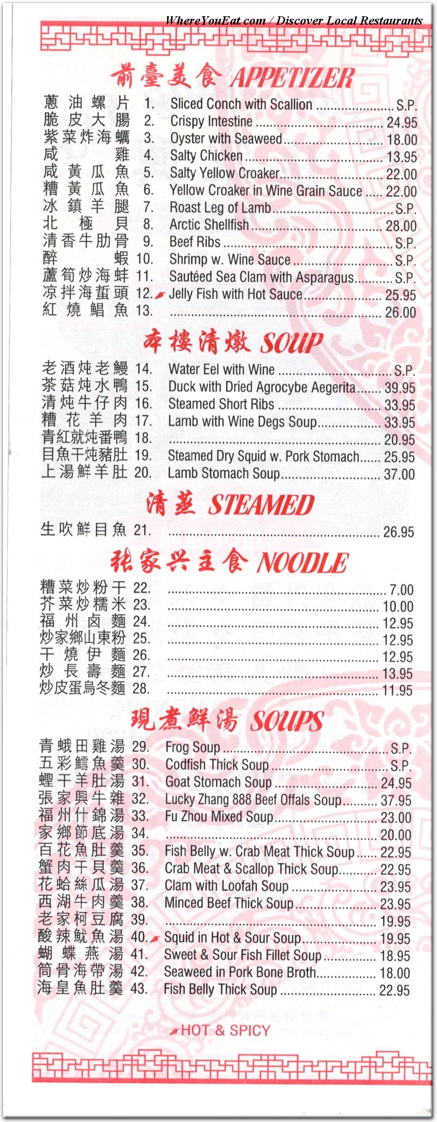 menu image