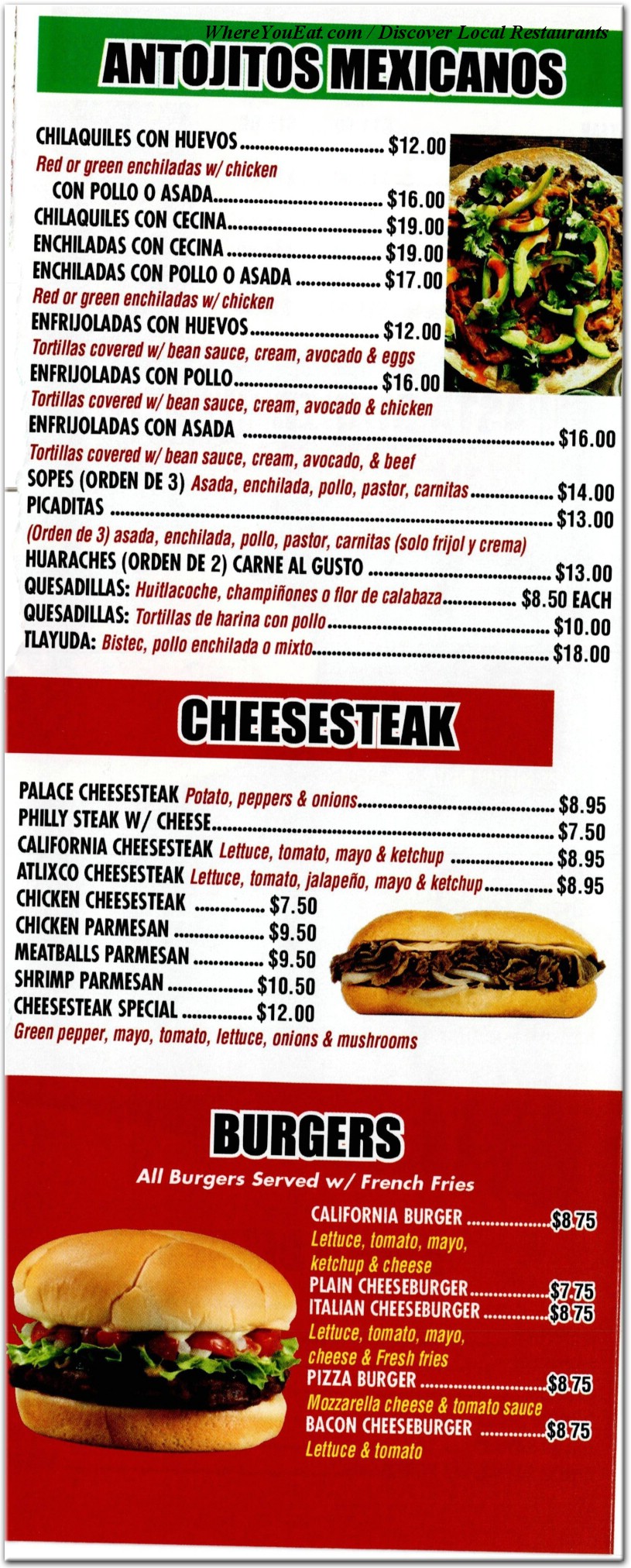 menu image